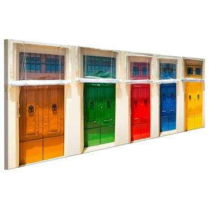 Фреска Artgeist Colorful Doors, разноцветный