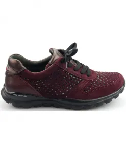 Кроссовки Rollingsoft sensitive из замши цвета мерло Gabor, красный