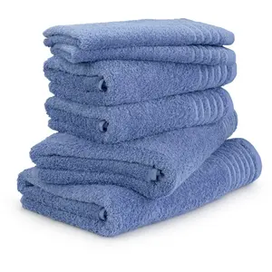 Комплект полотенец Möve «New Classic», (набор, 6 шт., 2x гостевое полотенце 30/50 см-2x полотенце 50/100 см-2x банное полотенце 67/140 см), набор из 6 шт., 100% хлопок, цвет cornflower