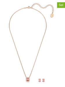 Комплект из двух украшений: колье и серьги-гвоздики Swarovski