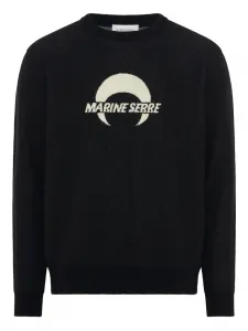 Свитер из мериносовой шерсти Marine Serre, черный
