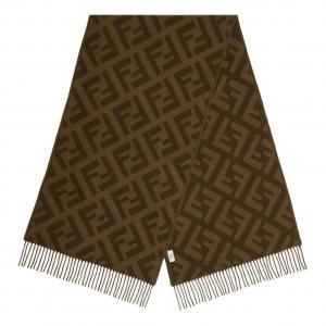 FENDI Фф жаккардовый шарф, Green