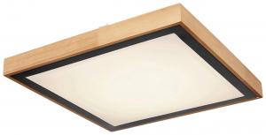 Потолочный светильник 39/39/9 см Novel, коричневый/черный