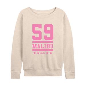 Женская графическая толстовка с длинным рукавом Malibu 59 из френч тери Barbie, бежевый