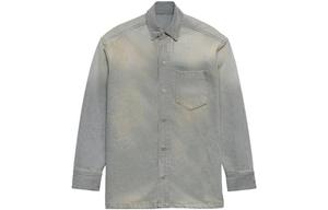 AMIPARIS Хлопковая рубашка на пуговицах, Gray