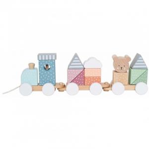 Блок-поезд с плюшевым мишкой Джабадабадо JaBaDaBaDo