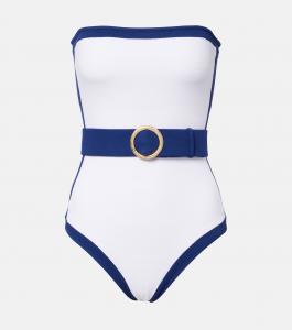 Купальник Whitney с поясом Alexandra Miro, White Navy