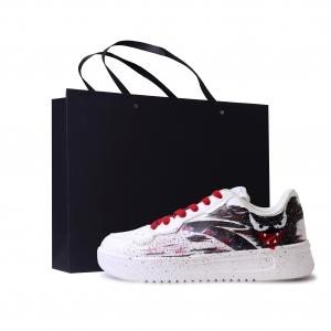 ANTA Комфортные, нескользящие, легкие, низкие, амортизирующие кроссовки для скейтбординга, мужские, черные, белые, красные