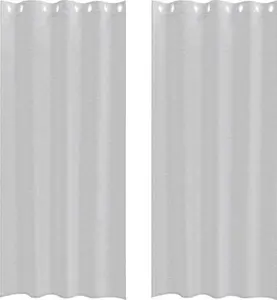 Шторы из вуали , 2 шт., светло-серые, 260 x 140 см, полиэстер vidaXL