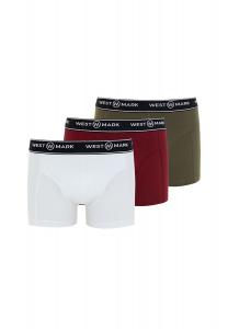 Набор из 3 шорт/брюк Retro Atlas WESTMARK LONDON, цвет White Khaki Bordeaux