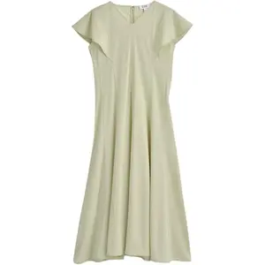 Женское платье с коротким рукавом COS, зеленый