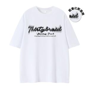 Футболка унисекс 30BRAID, черно-розовая