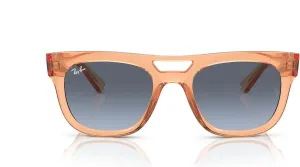 Солнцезащитные очки Ray-Ban унисекс, черная оправа, темно-зеленые линзы, 54 мм, Transparent Orange/Blue Gradient Grey