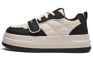 Кеды, скейтборд обувь женская низкая La Chapelle, цвет Black/Beige