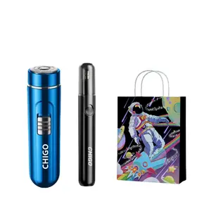 ZT3 поворотная бритва моющиеся мини портативная CHIGO, черный