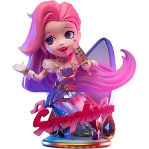 Фигурка chibi seraphine, the starry eyed songstress из league of legends, коллаборация с bandai LOL
