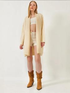 Вязаный кардиган Bianco Lucci, кремовый