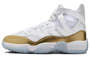Кроссовки Jordan Jumpman Two Trey Vintage Basketball Shoes Women's High-top White/gold, белый/золотой