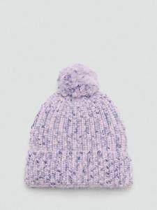 Детская шапка Malva с помпоном Mango, Light Purple