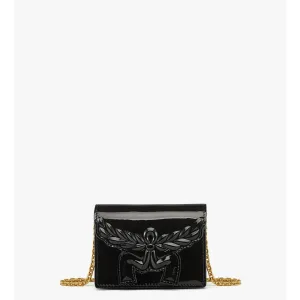 Кошелек Himmel Laurel на цепочке из лакированной кожи Mcm