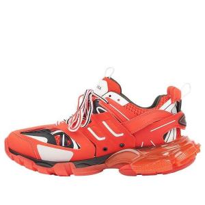 Кроссовки track clear sole low-top sneakers red Balenciaga, красный