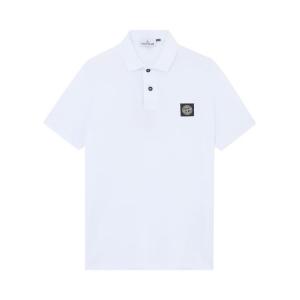 Поло Stone Island Compass Patch Logo Polo 'White', белый