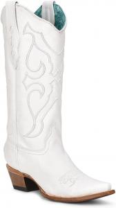 Женские ковбойские сапоги Corral, тауп-беж, ручная работа, Широкий квадратный носок, ковбойские сапоги с тиснением под питона и вышивкой Corral Boots