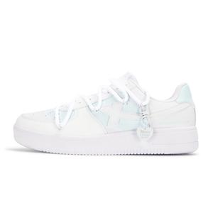 XTEP Кроссовки Air Force One Slip с низким верхом, противоскользящие, ударопрочные, износостойкие, женские, белые