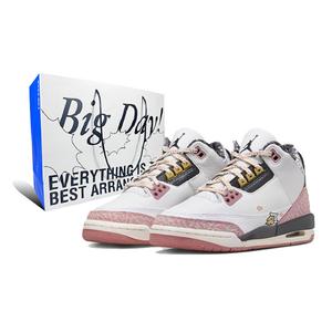 Кроссовки Air Jordan 3 Vintage Basketball Shoes Women's Mid-top Pink, цвет Rose