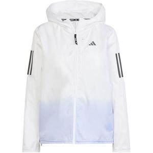 Adidas Куртка женская белая фиолетовая тюнинг, White/Purple Tone