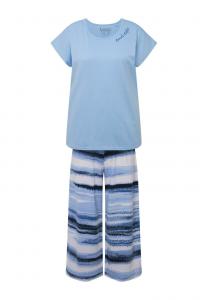 Пижама HORIZON WIDE LEG Ulla Popken, светло-голубой