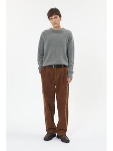 Matinique Вязаный свитер MAmaxwell, прямого кроя, средне-серого меланжевого цвета