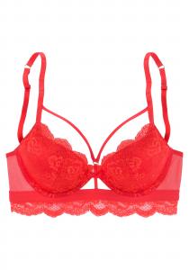 LASCANA Push-up Bra в красном цвете