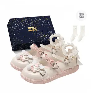 Туфли Мэри Джейн на плоской подошве женские Boldi Kuki, Ecru-Box-Comes With Socks