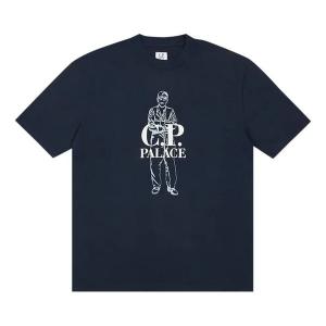 Футболка fw22 x cp company logo t-shirt 'navy' Palace, синий