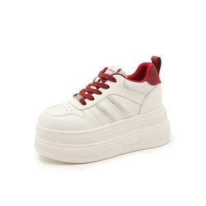 Низкие женские кроссовки PLO CART, Beige Red