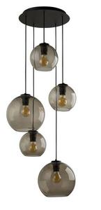 Подвесной светильник Licht-Erlebnisse VINCENTE, 45x45x45 см цвет schwarz/rauchgrau