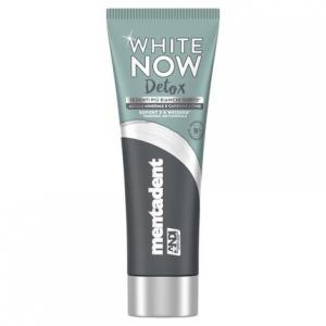 Угольная зубная паста White Now Detox с минеральной глиной и активированным углем, 75 мл, Mentadent