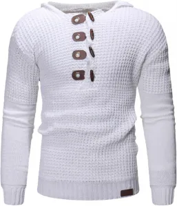 Мужской пуловер с воротником-шалью, вязаный, кабельный узор, slim fit