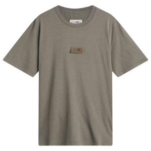 Хлопковая футболка с логотипом Mm6 Maison Margiela, Taupe