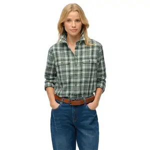 Рубашка Superdry в клетку "Лесоруб", зеленый