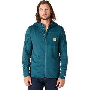 Футболка Carhartt Force Relaxed Fit Full-Zip LS Hooded Carhartt, Greenstone