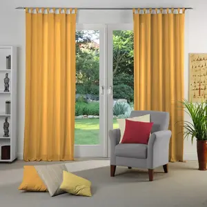 Штора LANGWASSER с петлями, 1 шт. Wirth, оранжевый