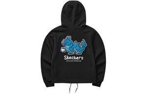 Новогодний свитшот женский Carbon Black Skechers, Carbon Black/0018