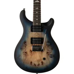Электрогитара PRS SE Exotic Custom 24-08 из клена с ко́жистой древесиной тополя - Lake Blue Midnight Burst