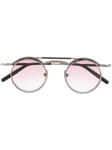 Matsuda солнцезащитные очки в круглой оправе, серебристый
