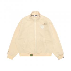 Куртка A Bathing APE с молнией и вышивкой Aape, Ecru Ivx