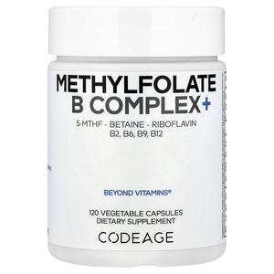 Codeage, Methylfolate B Complex, 120 растительных капсул