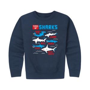 Флисовая толстовка с рисунком Type of Sharks для мальчиков 8–20 лет Licensed Character, синий