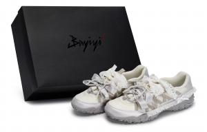 FILA Кроссовки Eschape Anti Slip, износостойкие, низкие, унисекс, бежевые, серые, серебристые